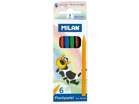 Plastipastelky Milan 6 barev