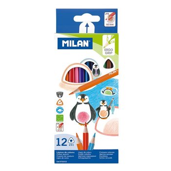 Pastelky trojhrann Milan 231 12 ks
