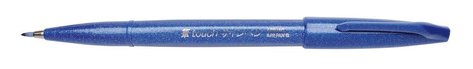 Popisova Pentel touch SES15-C modr, Brush Sign Pen