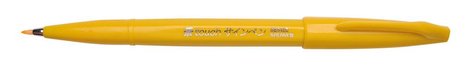 Popisova Pentel touch SES15-G lut, Brush Sign Pen