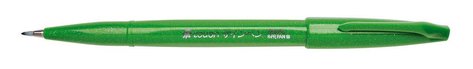 Popisova Pentel touch SES15-D zelen, Brush Sign Pen