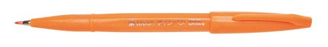 Popisova Pentel touch SES15-F oranov, Brush Sign Pen
