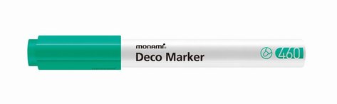Popisova Monami Deco Marker 460 metallic green, hrot 2 mm
