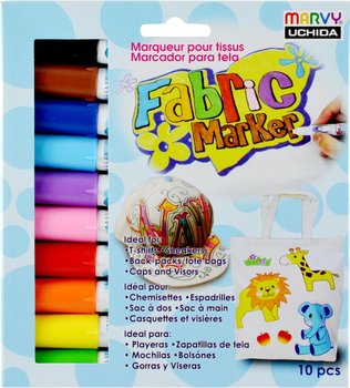 Sada popisova 10ti barev na textil Marvy Fabric Marker M560-10V