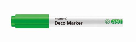 Popisova Monami Deco Marker 460 fluo green, hrot 2 mm