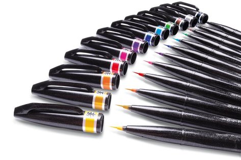 Štěteček barevný Sign Pen „Artist“ Pentel SESF30C