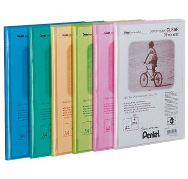 Kniha katalogov Clear modr, 20 kapes