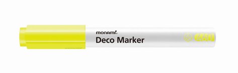 Popisova Monami Deco Marker 460 fluo yellow, hrot 2 mm