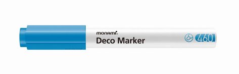 Popisova Monami Deco Marker 460 fluo blue, hrot 2 mm