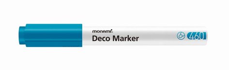 Popisova Monami Deco Marker 460 metallic blue, hrot 2 mm