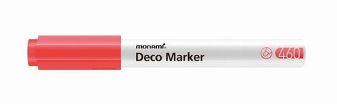 Popisova Monami Deco Marker 460 fluo red, hrot 2 mm