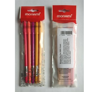 Popisova Monami Plus Pen 3000 sada 5barev FLORESCENT
