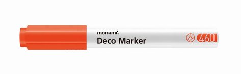 Popisova Monami Deco Marker 460 fluo orange, hrot 2 mm