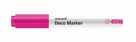 Popisova Monami Deco Marker 460 fluo pink, hrot 2 mm