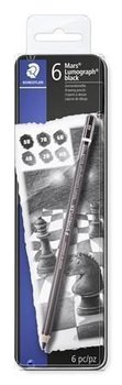 STAEDTLER grafitové tužky umělecké  &quot;Mars Lumograph&quot;, 6 tvrdostí