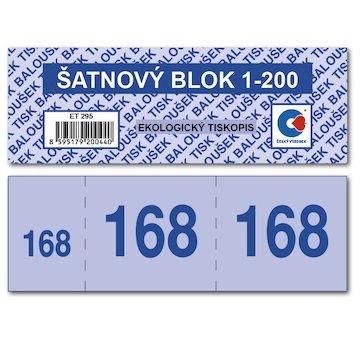 Šatnový blok 1-200 čísel, ET 295