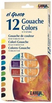 Kvašové barvy KREUL EL GRECO 12 barev v tubách po 12ml