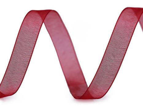 Monofilová stuha šíře 10 mm červená 10 m