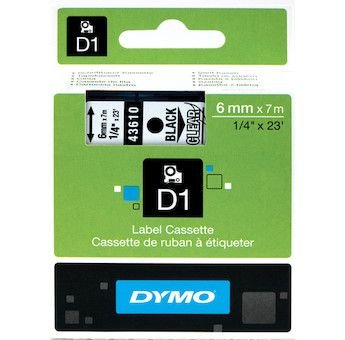 Páska D1 pro štítkovače Dymo 12mm černá/zelená