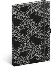 Notes Star Wars Black linkovaný 13 × 21 cm