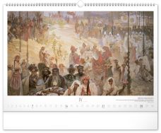 Kalendář nástěnný umělecký Alfons Mucha