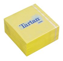 Samolepicí blok Tartan 76x76mm žlutý 100 lístků