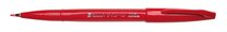 Popisovač Pentel touch SES15-B červený, Brush Sign Pen