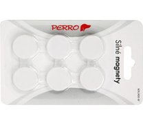 Magnety Perro, průměr 24 mm, bílé  6 ks