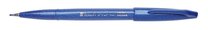 Popisovač Pentel touch SES15-C modrý, Brush Sign Pen