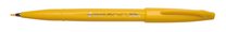 Popisovač Pentel touch SES15-G žlutý, Brush Sign Pen