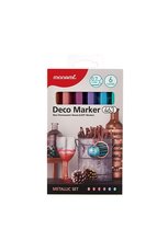 Popisovae Monami Deco Marker 463 XF METALLIC set, hrot 1 mm