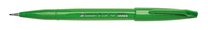 Popisovač Pentel touch SES15-D zelený, Brush Sign Pen