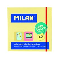 Samolepicí bloček žlutý super lepicí 76x76 mm Milan