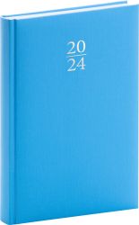 Denní diář Capys 2024, modrý, 15 × 21 cm