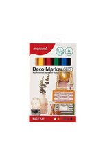 Popisovae Monami Deco Marker 463 XF BASIC set, hrot 0,7 mm