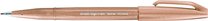 Popisova Pentel touch SES15-E2X pale brown, Brush Sign Pen