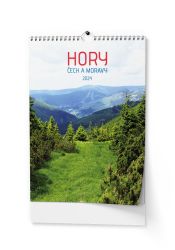 Nástěnný kalendář Hory Čech a Moravy A3 2024