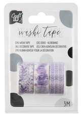 Dekorační Washi pásky fialové 3m mix 3ks