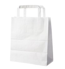 Papírové tašky bílé 26 x 17 x 25mm 50ks