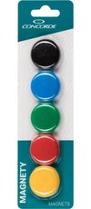 Magnety CONCORDE barevné 30mm 6 ks barevný mix