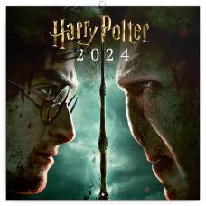 Poznámkový kalendář Harry Potter 2024, 30 × 30 cm