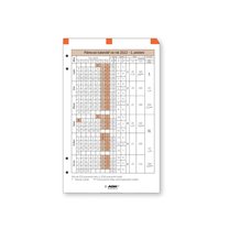 ADK plánovací kalendář A6, 1 list