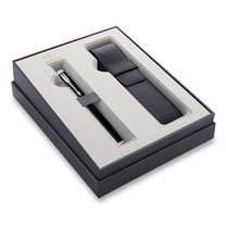 PARKER IM Brushed Metal GT kuličkové pero v dárkové kazetě se zápisníkem