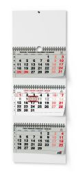 Nástěnný kalendář Tříměsíční skládaný s mezinárodními svátky 2024