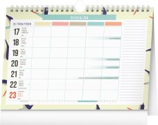 Týdenní plánovací kalendář Ptáčci s háčkem 2024, 30 × 21 cm