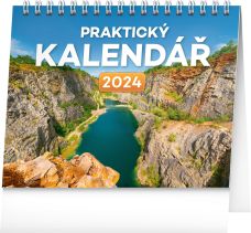 Stolní kalendář Praktický kalendář 2024, 16,5 × 13 cm