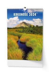 Nástěnný kalendář Krkonoše A3 2024