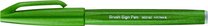 Popisova Pentel touch SES15-D2X olive green, Brush Sign Pen