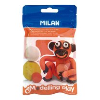 Modelovací set MILAN Air-dry Modelling Play clay 100 g, oranžový